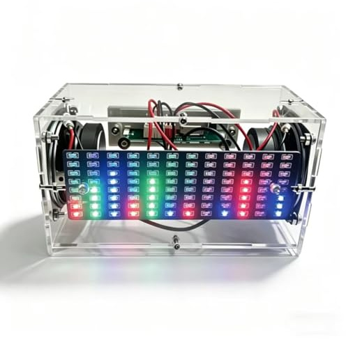 DIDODI Soldering Practice Kit Spectrum Bluetooth Speaker Electronic DIY Kits DIY Bluetooth Speaker Kit, Electronic Project Kits for Adults, Mini Home Sound Amplifier Kit