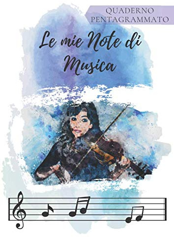 Quaderno Pentagrammato: Quaderno di Musica per Notazioni Musicali, 8 Pentagrammi per Pagina, 100 Pagine A4