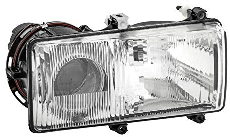 HELLA 1DL 007 739-021 Halogen/DE-Huvudstrålkastare - CCC/ECE - för högertrafik - till höger fram
