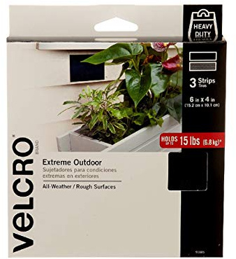 Velcro brand – Industrial Strength – Extreme – 2 set 6 x 4 Strips Nero