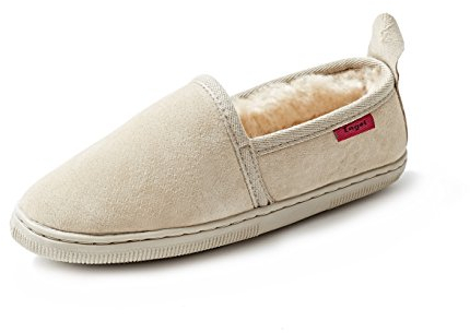 Reissner Lammfelle Hausschuhe Java aus 100% Merino Lammfell aus Australien kuschelige Lammfell Slipper Größe 40 Farbe beige