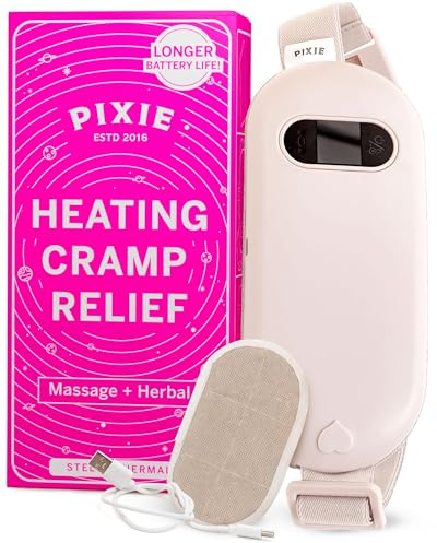 Pixie Rechargeable Heating Pad – Herbal Warming Belt with Reusable Packs for Everyday Comfort – Soft, Cozy Heat Wrap for Women & Girls