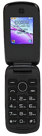 Teléfono Celular con Tapa 2G para Personas Mayores, Pantalla a Color de 1,77 Pulgadas, Teléfono con Tapa Ultrafino para Personas Mayores, Teléfono Móvil con Botón (Azul)