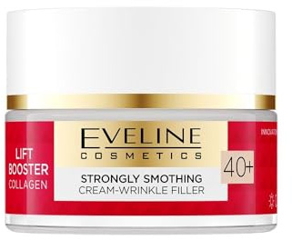 Eveline Cosmetics Lift Booster Collagène Crème lissante 40+ avec triple collagène, peptides et vitamine C