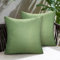 Kissenbezüge 40x40 cm Grün wasserdichte Outdoor & Indoor – Dekorative Sofakissenhüllen aus Polyesterfaser, Wetterfest für Garten, Balkon, Wohnzimmer und Bett 2er Set