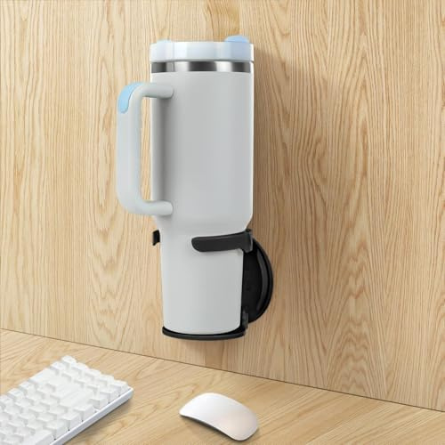 Water Bottle Holder Compatible with Stanley, Hydroflask, Sinple Midern, Stable and Durablee Wall Cup Holder, Space Saving Water Bottle Organizer Storage for Drinks and Coffee