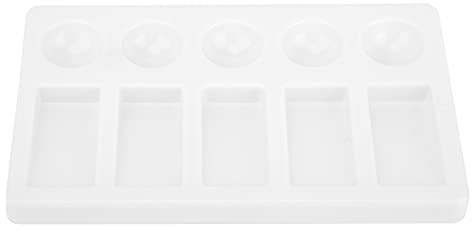 ANKROYU Bandeja de Pintura de Acuarela, Paleta de plástico Duradera con Forma Rectangular para Mezclar Pinturas al óleo, acrílicas, Acuarelas, Artistas, Estudiantes, Profesionales