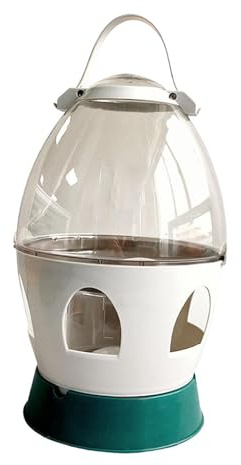Ailan Distributeur d'eau Automatique pour Canards, cailles et Poules, avec Abreuvoir Portable pour Jardin, Gris, 6L