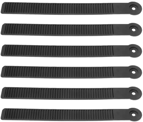 HOODANCOS Correas de Fijación para Snowboard 6 Unidades, Correas de Tobillo Resistentes Soporte Acolchado, Accesorio Compatible para Fijaciones de Esquí de Montaña y Deportes de Invierno