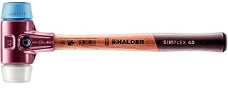 Simplex Schonhammer, TPE-soft / Superplastik; mit Tempergussgehäuse und hochwertigem Holzstiel | D=40 mm | 3017.040
