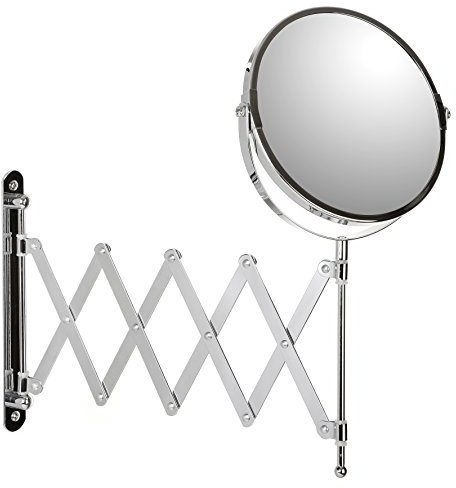 Tatay Epejo de 5 aumentos, Cromado, diámetro 17 cm, fijación a Pared, y con Brazo Extensible (4440300)