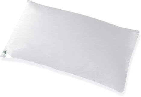 SEASONS - Almohada Infantil de Fibra, 90 cm, Extrasuave, Antiácaros, Almohada Baja Firmeza, con Doble Funda con Cremallera, Funda Exterior Satén Algodón, Fabricado en España