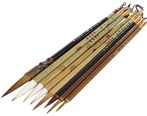 Professional Chinese Art Brush Set 8 Pcs Chinese Paint Brush Kit