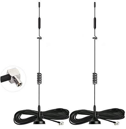 Bingfu 4G LTE TS9 Antenne 8dBi Magnetfuß MIMO Antenne 2 Stück Kompatibel mit MiFi Mobile Hotspot Router USB Modem Dongle LB2120 AC785 AC790 AC810 MR1100 MR2100