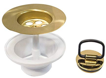 Astini, RAK, Rangemaster, Caple 65mm Gold Belfast Sink Plug Waste BSW6CP2H