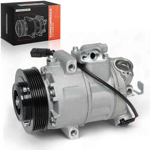 Frankberg Compresor de aire acondicionado con embrague Compatible con Golf IV 1J1 Polo 6C1 6R1 Polo 9N Ibiza III 6L1 R.o.o.m.s.t.e.r 5J Replace# 6Q0820803Dincl. aceite premezclado