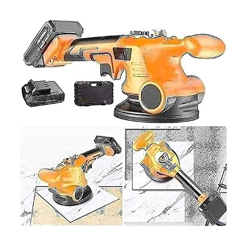 Utensile Vibrante per piastrellista, piastrellista Elettrico, piastrellista per Pavimenti da 0,6-1,2 m Che Posa l'attrezzo Vibrante con Ventosa Grande, carico Massimo 200 kg (Colore : 2 Batt