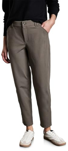 Street One Chino i avslappnad passform, Muddy Brown, 38W / 28L