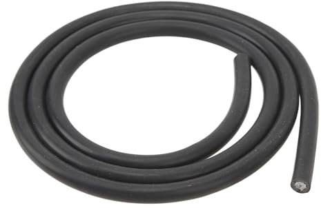 Masyrt Cavo di Accensione Nero da 7 Mm, Isolato con Guaina in PVC da 1 M, Cavo di Accensione con Nucleo in Rame per Auto, Manutenzione del Motore del Motociclo