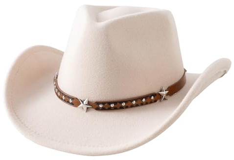 Jastore Toddler Baby Cowboy Hat Infant Baby Boys Girl Cowgirl Hats Kids Western Cowboy Hat (US, Age, 18 Months, 4 Years, Beige)