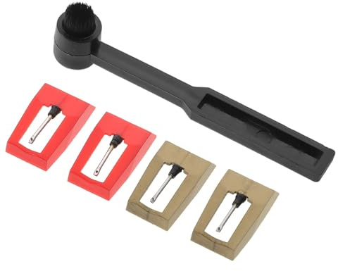 Mikinona Stylus Kit for Turntable Needle Replacement Includes Record Cleaner Brush Kit for Vinyl Record Player Stylus Care
