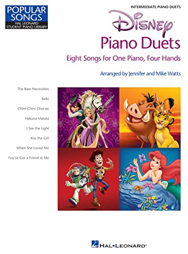 Disney Piano Duets (Hal Leonard Student Piano Library): Popular Songs - 8 Songs for 1 Piano, 4 Hands