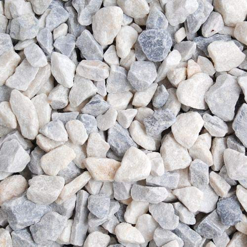Fargro™ Home and Garden Decorative White Artic Ice Chippings Medium 20mm, Approx 20kg Bag
