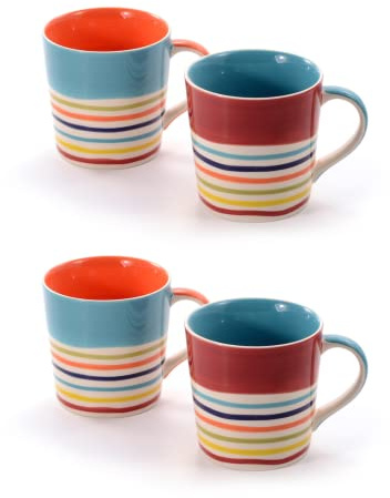 2 x NY teemando® mugg Tinka keramik, 2-vägs 0,4 l = 4 koppar