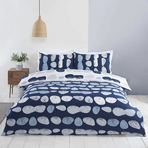 Rapport Home Truro Mircrofibre Copripiumino Singolo Reversibile Blu
