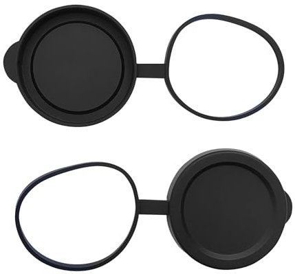 Copriobiettivo per binocolo/monoculare da 50 mm, diametro interno 61,5-64 mm, set di coperture in gomma nere