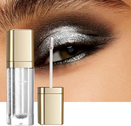 Cutiolly Eyeliner liquide scintillant, imperméable, crayon de maquillage pour les yeux