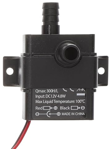 SHINEOFI Mini Bomba de Agua Sumergible sin Escobillas Flujo 0.24m3/h Dc 12v bajo Ruido Material Plástico Núcleo Cerámico para Acuarios y Estanques Adecuado para Terrazas
