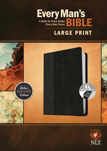 Every Man's Bible: New Living Translation, Black/Onyx LeatherLike