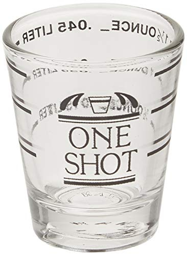 Fox Run Measurment Shot Glass, 2 x 2 x 2.25 inches, Clear, 1 Count (Pack of 1)