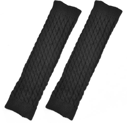 TRIXES Leg Warmers - Knitted Knee High - Winter Cable Knit Slouch Style Sleeve