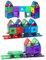 Playmags 50 Pcs Magnetic Building Tiles Set for Kids with 4 Cars