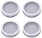 Cabilock Sprossen Deckel Edelstahl Keim Deckel Sieb Sprouting Jar Lid für Einmachgläser Weithals Gläser für Zuhause Küche Samenkeimung Sprossensamen Alfalfa Herstellung 4 Stück Silber