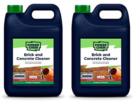 HIGH STRENGTH Brick Concrete Stone Cleaner - Removes Mortar, Cement, Grease, Stains, Efflorescence & Splatter (10L)