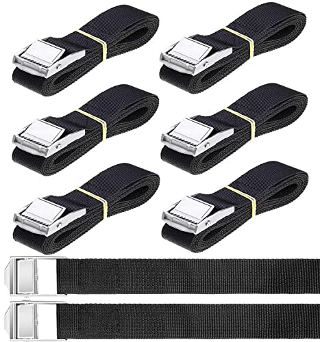 Nuyoah Correa de Amarre Cinturón Rapido Hebilla 40cm x 2cm 8pcs Máx 250 kg