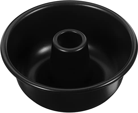 BESTonZON Kuchenform Rund Kranz Backform Frankfurter Kranzform mit Antihaft Beschichtung Aluminium Tortenform Donut Cake Dessertform für Geburtstag Hochzeit Party Bäckerei Schwarz