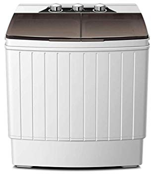 WolFum Lavatrice Lavatrice compatta Portatile Mini Doppia Vasca con asciugatrice centrifuga, 550 * 365 * 622 mm