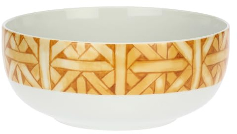 THUN, Ciotola in Porcellana Versione Media, Linea AbbracciAMI, Ciotola da Collezione, Idea Regalo per Natale, 2 L, Ø 21.6 cm, 9.1 cm h