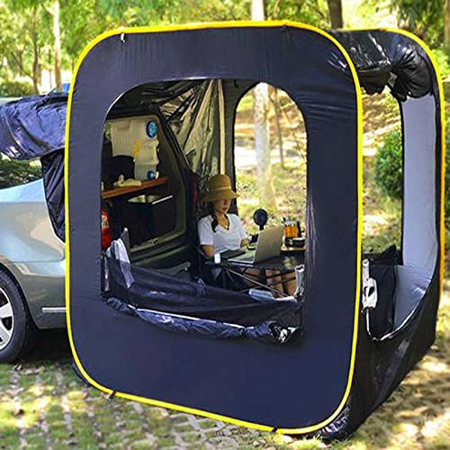 Car Trunk Tent with Freestanding Awning Rainproof Rear Extension for Beach Camping SUV Truck Tent Cover for Outdoor Adventures