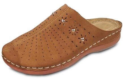 Dasongff Sabots Femme avec Boucle Chaussons Orthopédiques Pantoufles Sandales Femme Élégant Chaussures à Semelle en Liège Confortable pour Intérieur et Extérieur