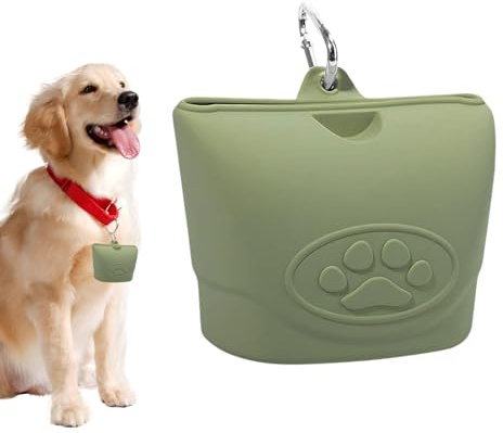 Sac À Friandises De Dressage Pour Chien D'Entraînement,Pochette De Rangement Pour Snacks En Silicone - Conteneur de Nourriture Étanche, Banane Portable et Imperméable pour Aventures en Plein