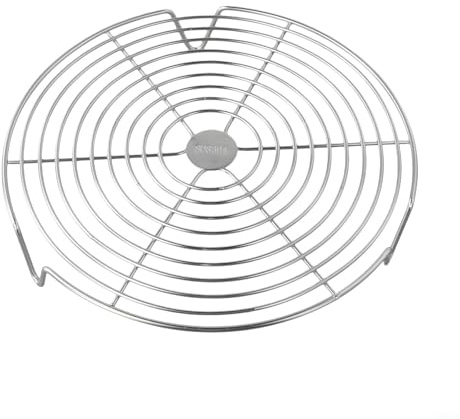 Eawfgtuw Per griglia per cottura a vapore in acciaio inox, inserto rotondo, vassoio per alimenti per verdure Dim Sum multi livello di cottura a vapore inserto per cottura a vapore (24 cm)