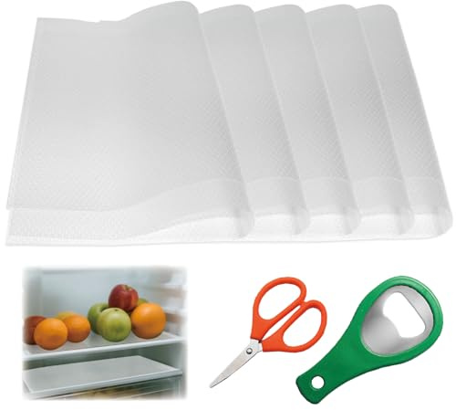 JIUHEEDAMAI 10Pack Fridge Liners, Non Slip Waterproof Drawer Liners