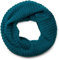 styleBREAKER Unisex Feinstrick Schal, einfarbiger Loop Schlauchschal, Feinripp Winter Strickschal, Loopschal 01018112, Farbe:Petrol