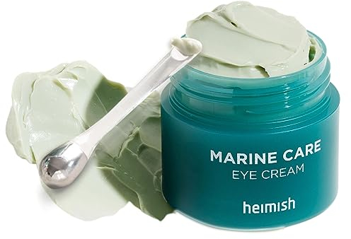HEIMISH Marine Care Eye Cream, Anti Aging Under Eye Cream, Rich Hydrating Formula with Peptides, Niacinamine for Dark Circles, Puffiness & Wrinkles, Korean Skincare, 1.01fl.oz/30ml