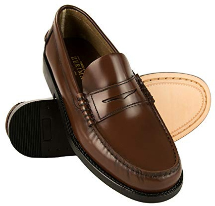 Zerimar Mocasines Zapatos Castellanos | Fabricados en España | Mocasin Antifaz Hombre Piel | Zapatos Castellanos Elegantes | Zapatos Casuales Hombre
